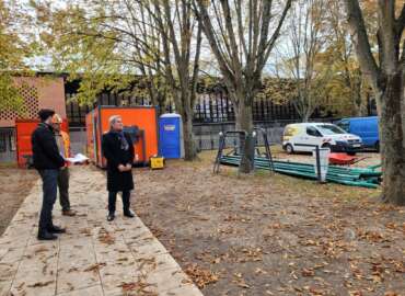 Début des travaux pour la « rénovation totale de notre city stade et du parking de la place Nelson-Mandela