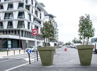 Aménagement de la rue de la Résistance en bois